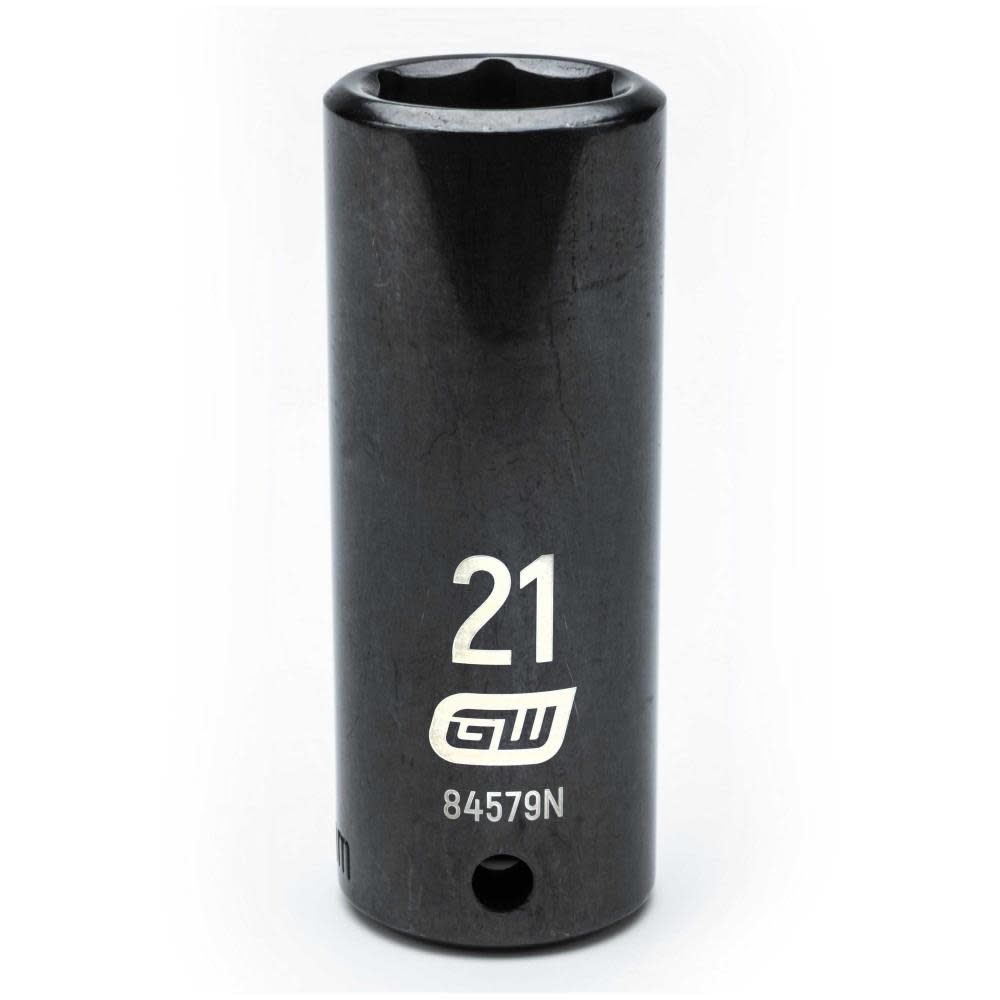 GEARWRENCH 1/2″ Drive 6 Point Deep Impact Metric Socket 21mm - Ascmtools