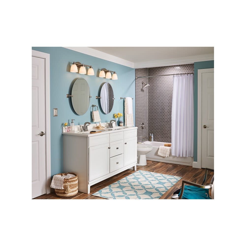 Moen Lindor Bathroom Faucet Spot Resist Nickel 1 Handle High Arc - Ascmtools