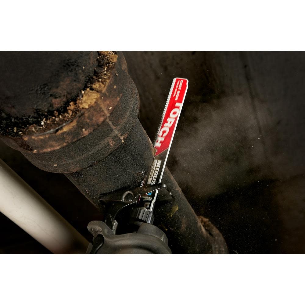 Milwaukee 12″ 7TPI The TORCH for CAST IRON with NITRUS CARBIDE 5PK - Ascmtools