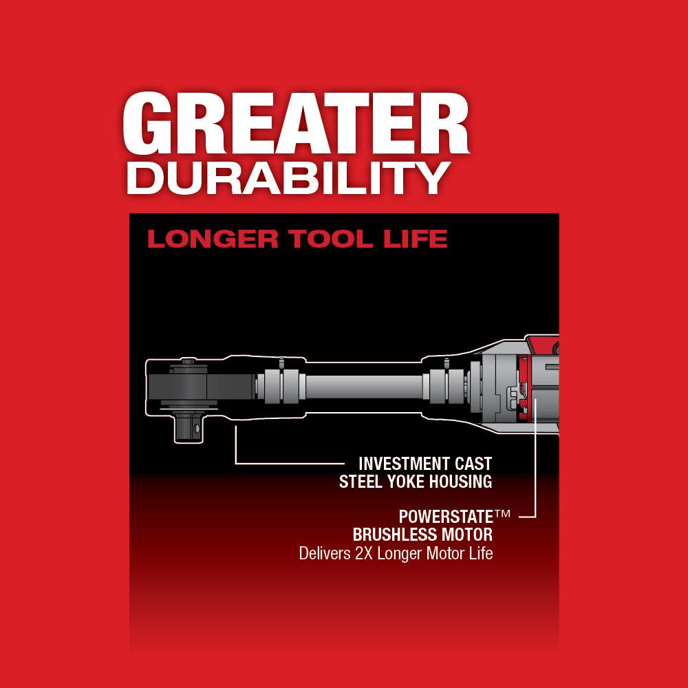 Milwaukee M12 FUEL 3/8 in. Extended Reach Ratchet 1 Battery Kit - Ascmtools