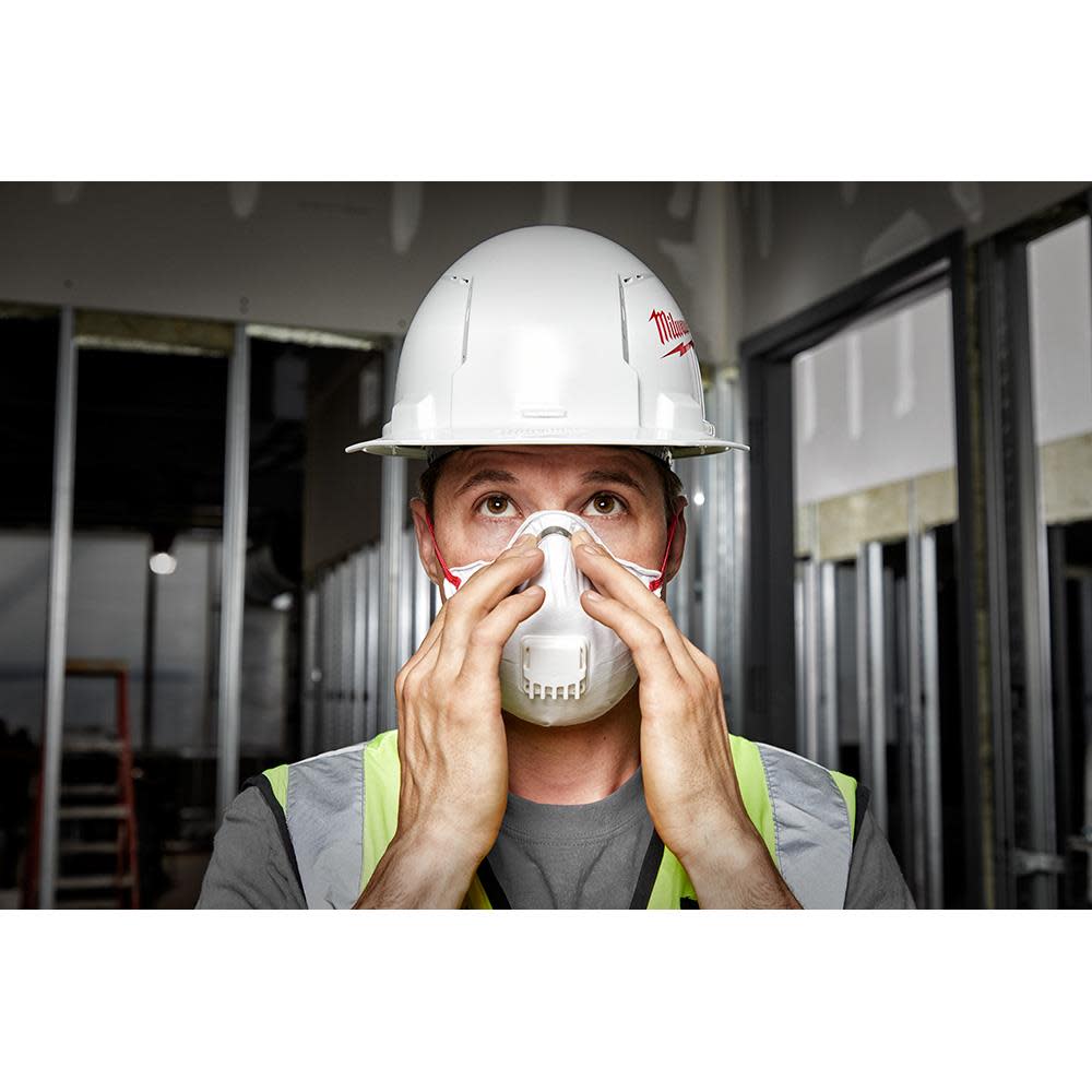 Milwaukee 3pk N95 Valved Respirator with Gasket - Ascmtools