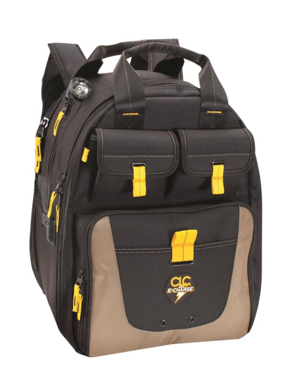CLC 36 Pocket E-Charge Lighted USB Charging Tool Backpack - Ascmtools