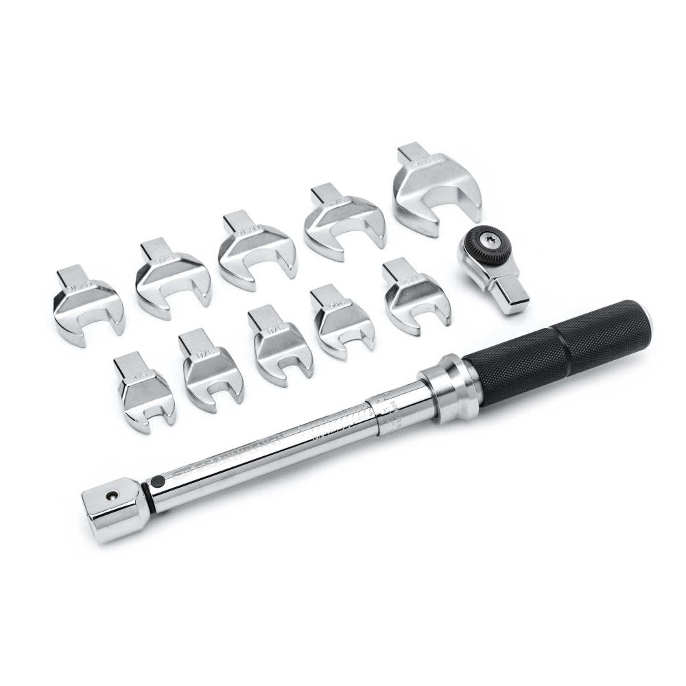 GEARWRENCH 12 Pc 1/4″ Drive SAE Open End Interchangeable Torque Wrench Set - Ascmtools