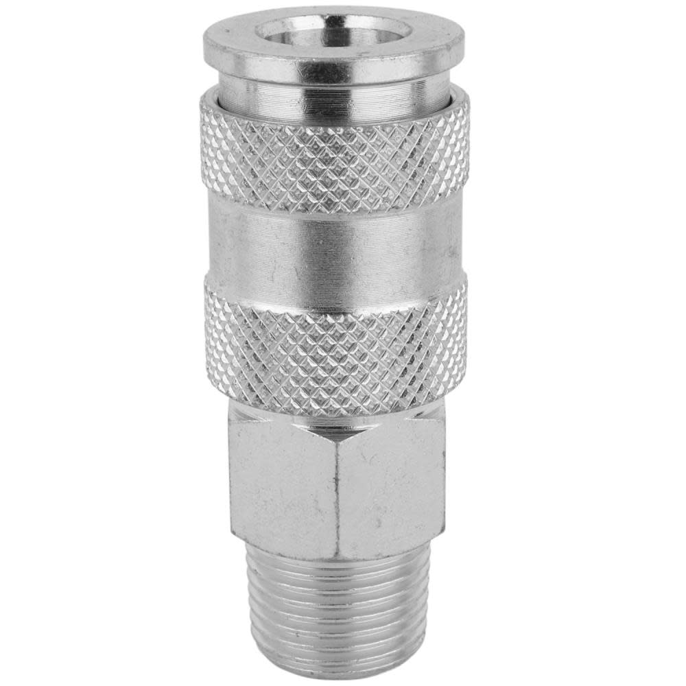 Milton 3/8″ MNPT High Flow V Style Quick Connect Steel Coupler - Ascmtools