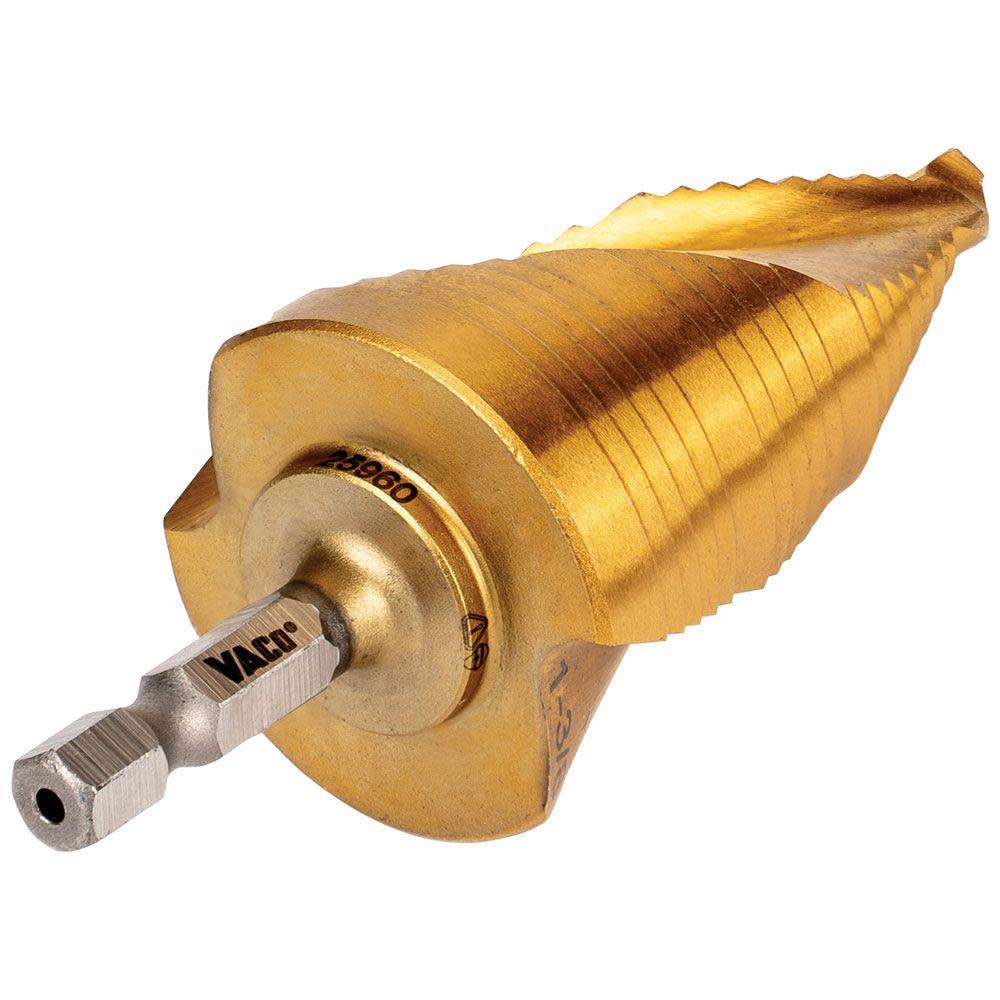Klein Tools 7/8″ to 1 3/8″ Step Drill Bit VACO - Ascmtools