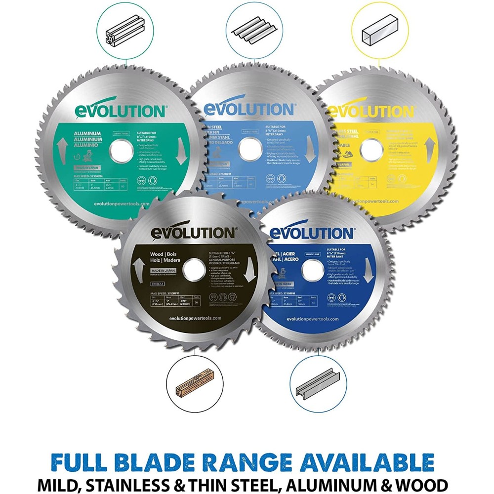 Evolution Power Tools 5 3/8″ x 30T Mild Steel Cutting Circular Saw Blade - Ascmtools