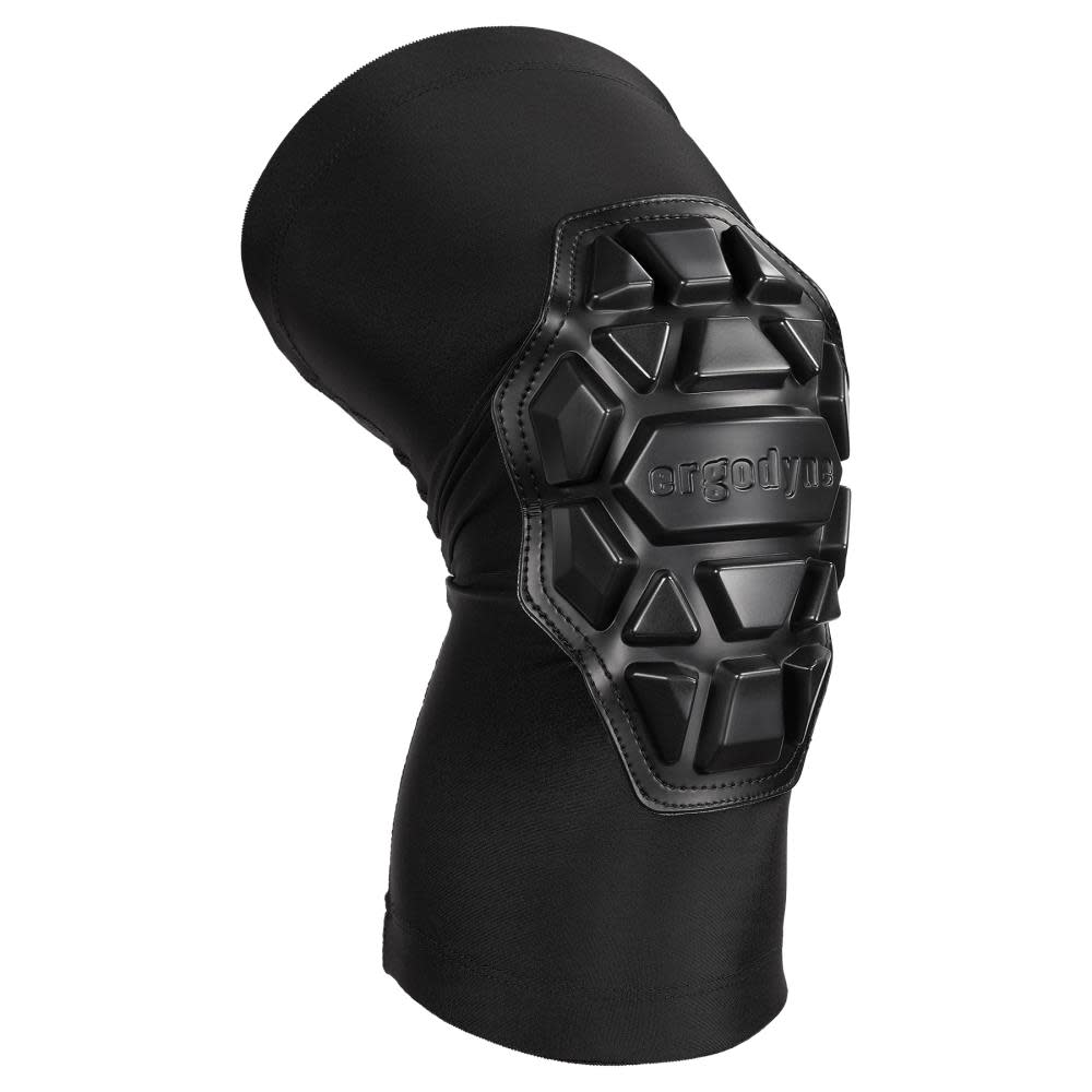 Ergodyne ProFlex 550 Padded Knee Sleeve 3 Layer Foam Cap Black XL+ - Ascmtools
