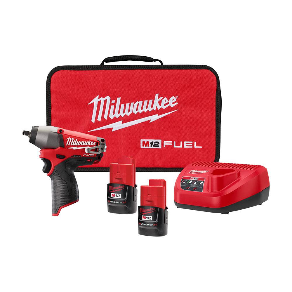 Milwaukee M12 FUEL 3/8 in. Impact Wrench Kit - Ascmtools
