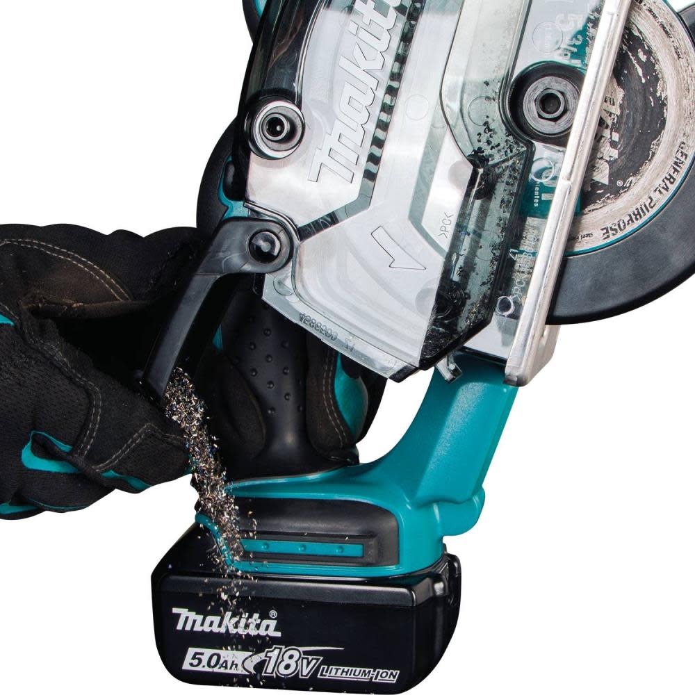 Makita 18V LXT Lithium-Ion Cordless 5-3/8″ Metal Cutting Saw Kit (5.0Ah) - Ascmtools
