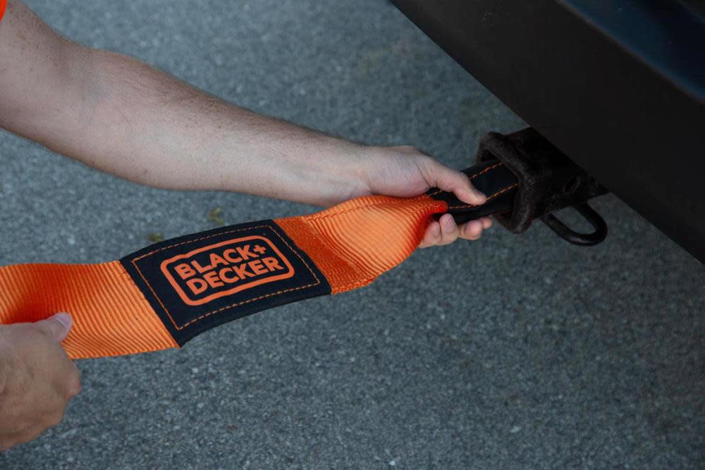 Black and Decker 4″ x 30′ Heavy Duty Recovery Strap 20000 LB Break Strength - Ascmtools