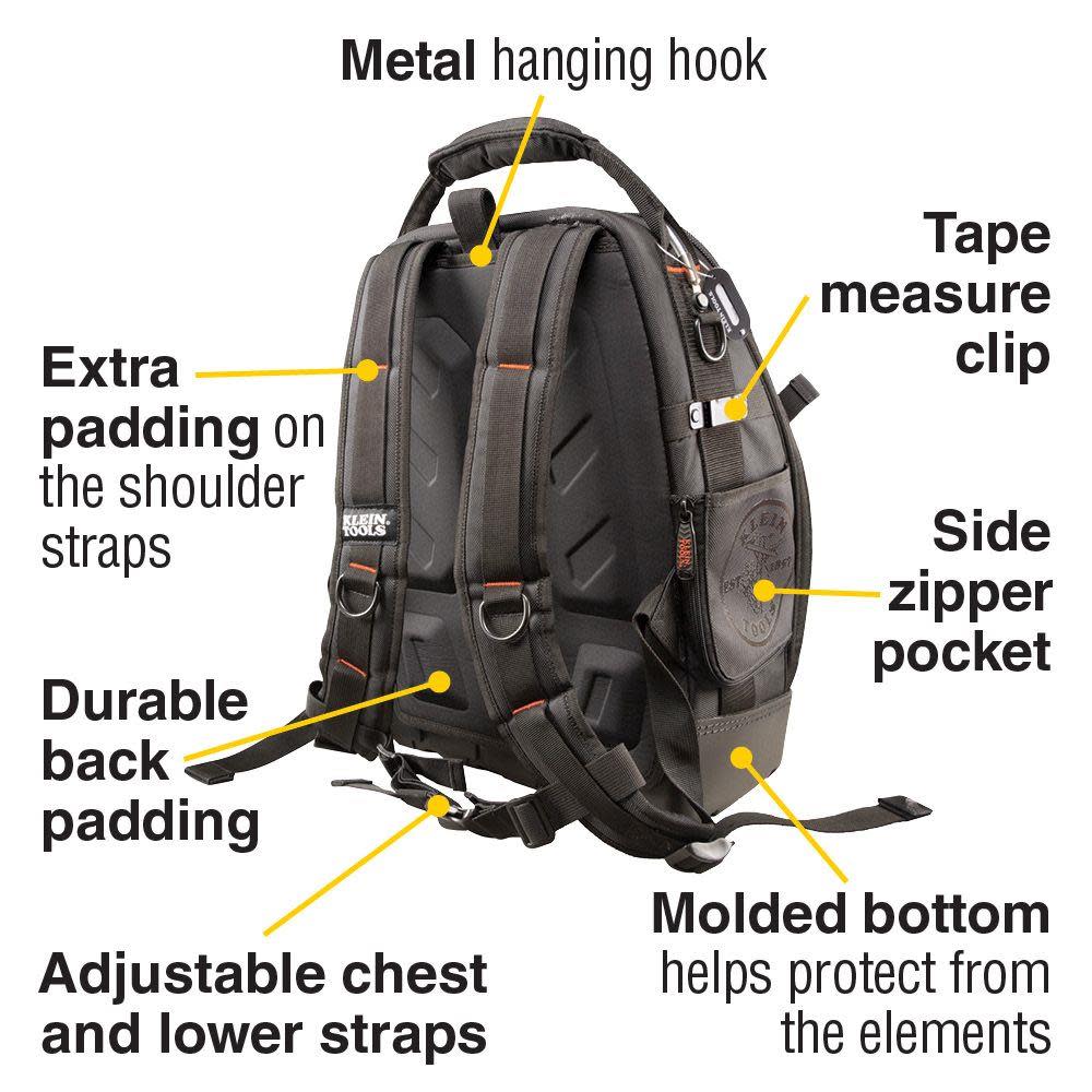 Klein Tools Tradesman Pro Tool Master Backpack - Ascmtools