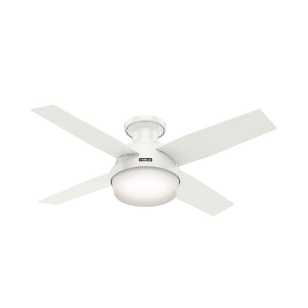 Hunter Fan Dempsey Ceiling Fan 44″ Fresh White Blonde Oak/White - Ascmtools