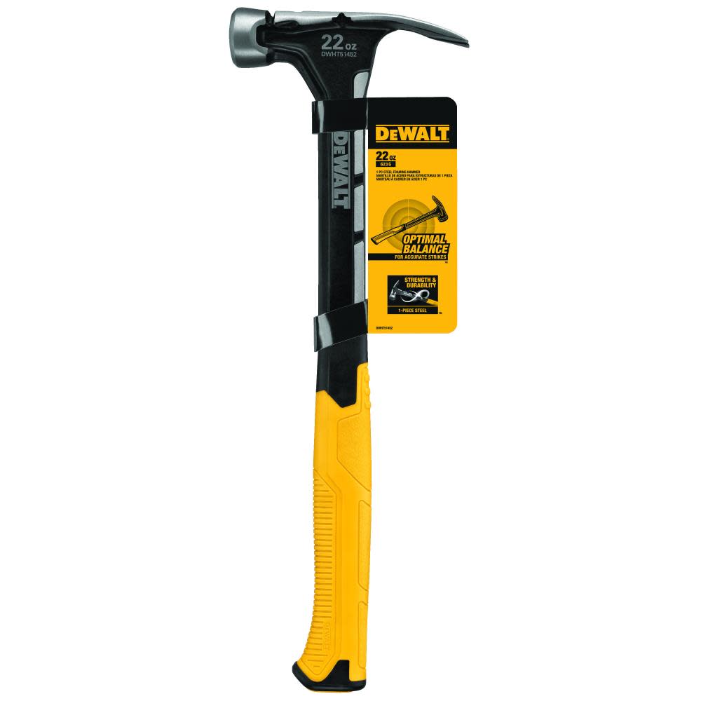 DEWALT 22 oz. 1pc. Steel Framing Hammer - Ascmtools