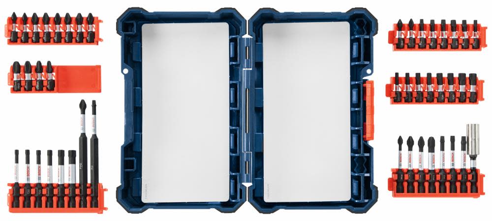 Bosch 44 pc. Impact Tough Screwdriving Custom Case System Set - Ascmtools