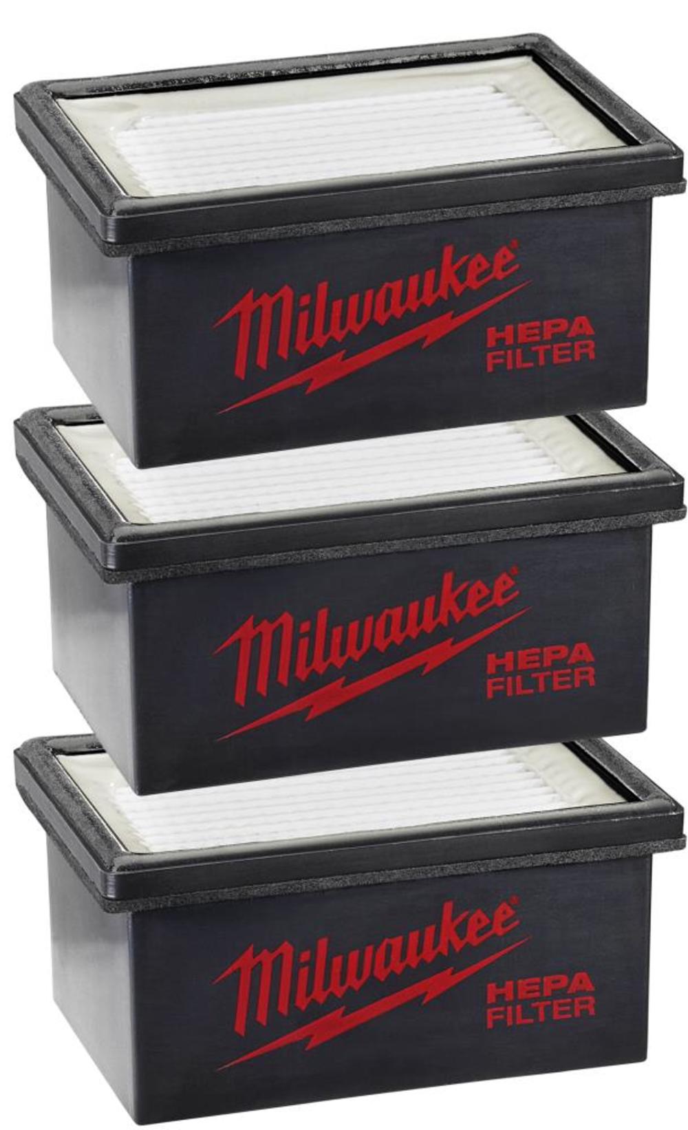 Milwaukee M12 HAMMERVAC 3 pack Filters - Ascmtools