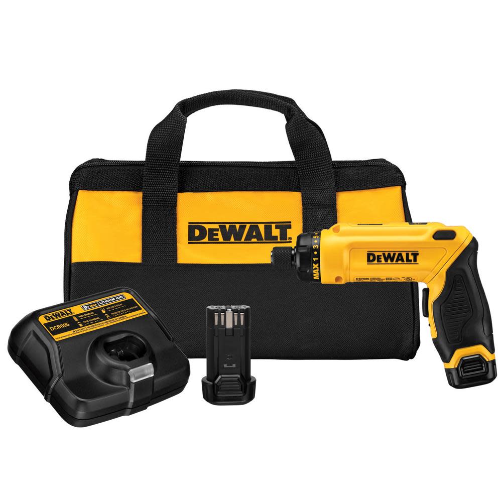 DEWALT 8 V MAX Gyroscopic Screwdriver 2 Battery Kit - Ascmtools