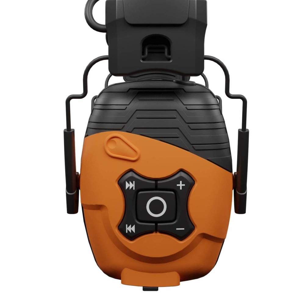 ISOtunes LINK Bluetooth Earmuff Rechargeable 25 dB Safety Orange - Ascmtools