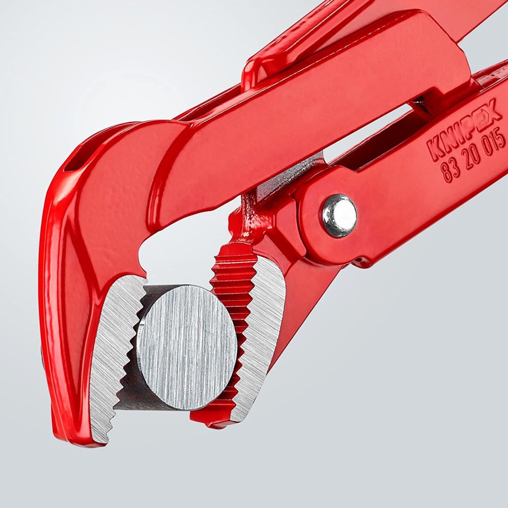 Knipex Pipe Wrench 45 Degree Angled 430 mm Swedish Pattern - Ascmtools