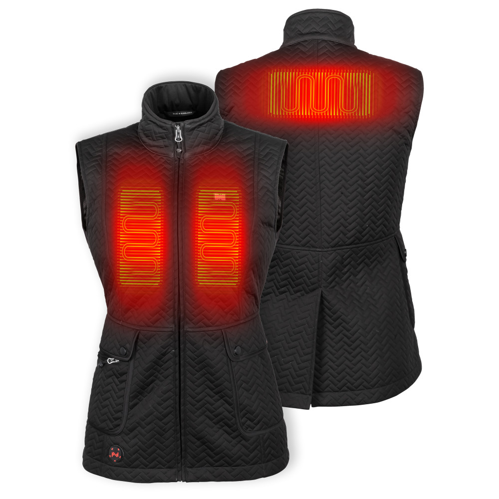 Mobile Warming Cascade Vest Womens Black Medium - Ascmtools