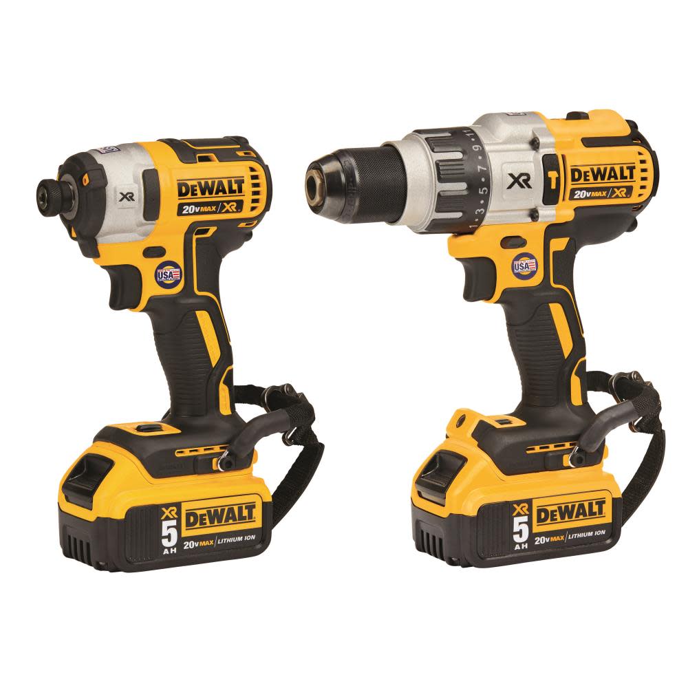 DEWALT 20V MAX XR 2 Tool Combo Kit with LANYARD READY Attachment Points - Ascmtools