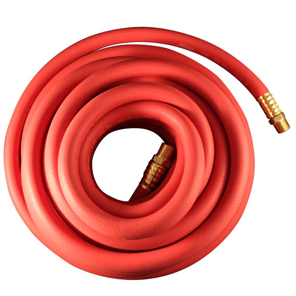 Milton EPDM Rubber Air Hose 25 Ft. 3/8 In. ID - Ascmtools