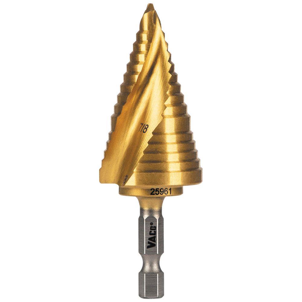 Klein Tools 7/8″ to 1 1/8″ Step Drill Bit VACO - Ascmtools