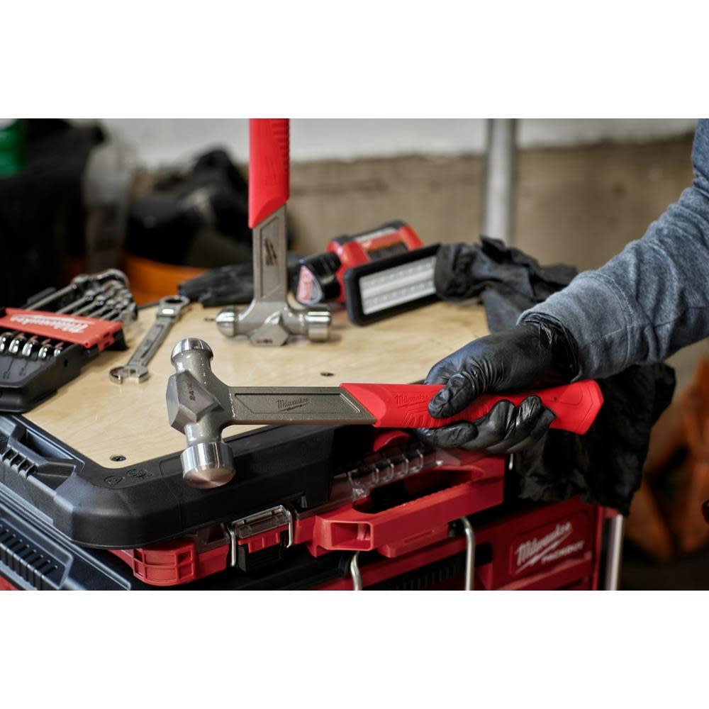Milwaukee 24oz Steel Ball Peen Hammer - Ascmtools