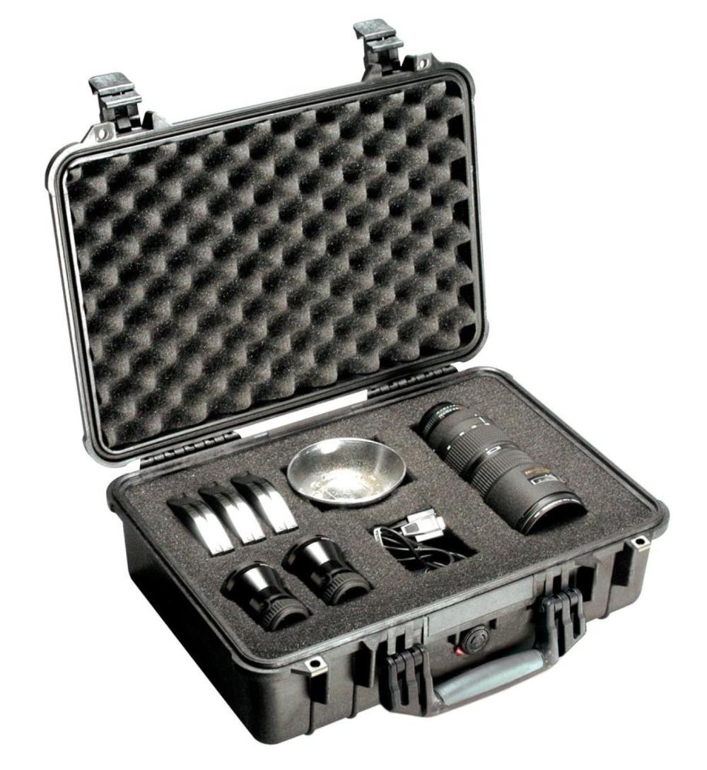 Pelican 1500 Black Hard Case 16.75In x 11.18In x 6.12In ID - Ascmtools