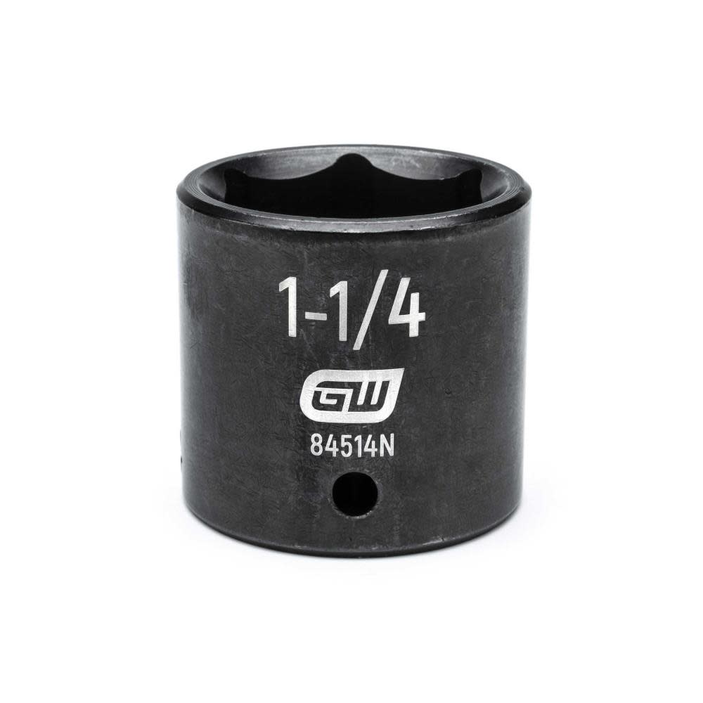 GEARWRENCH 1/2″ Drive 6 Point Standard Impact SAE Socket 1-1/4″ - Ascmtools