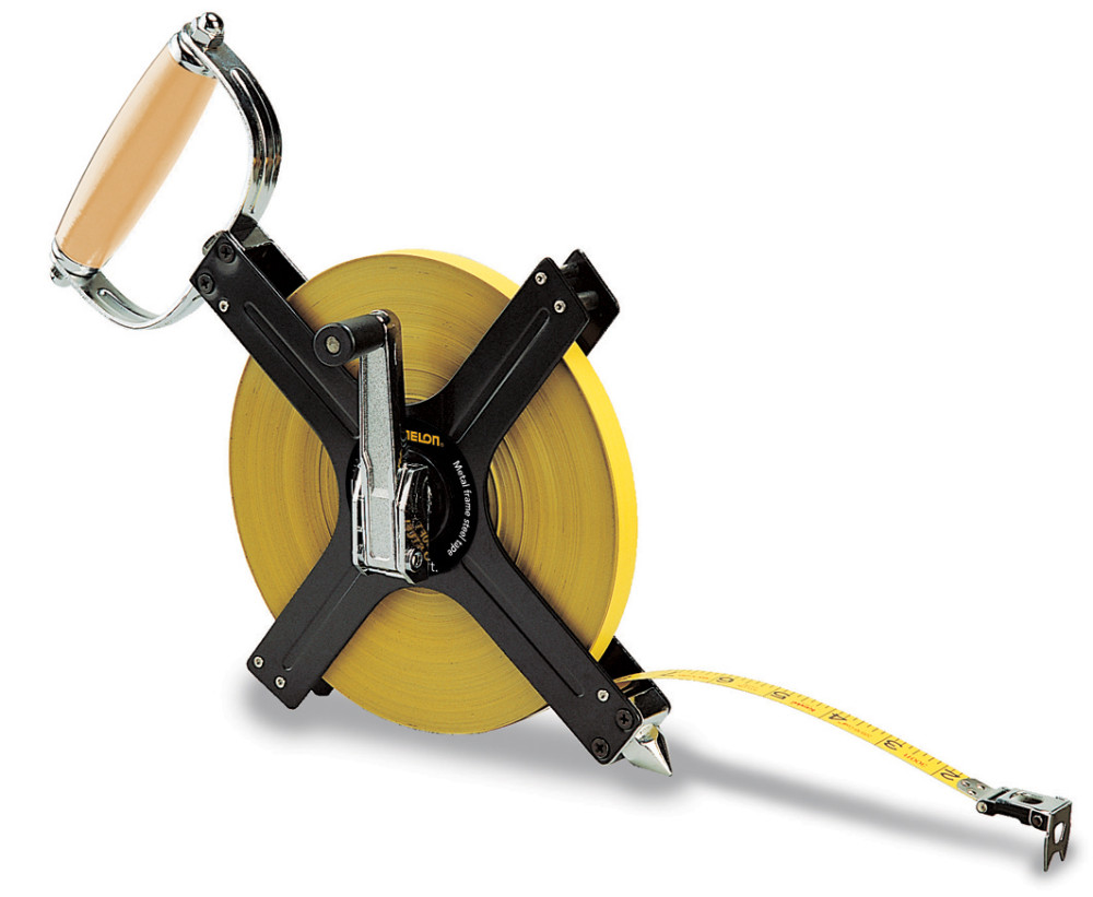 Komelon 300′ x 1/2″ Metal Frame Steel Reel Long Tape Measure - Ascmtools