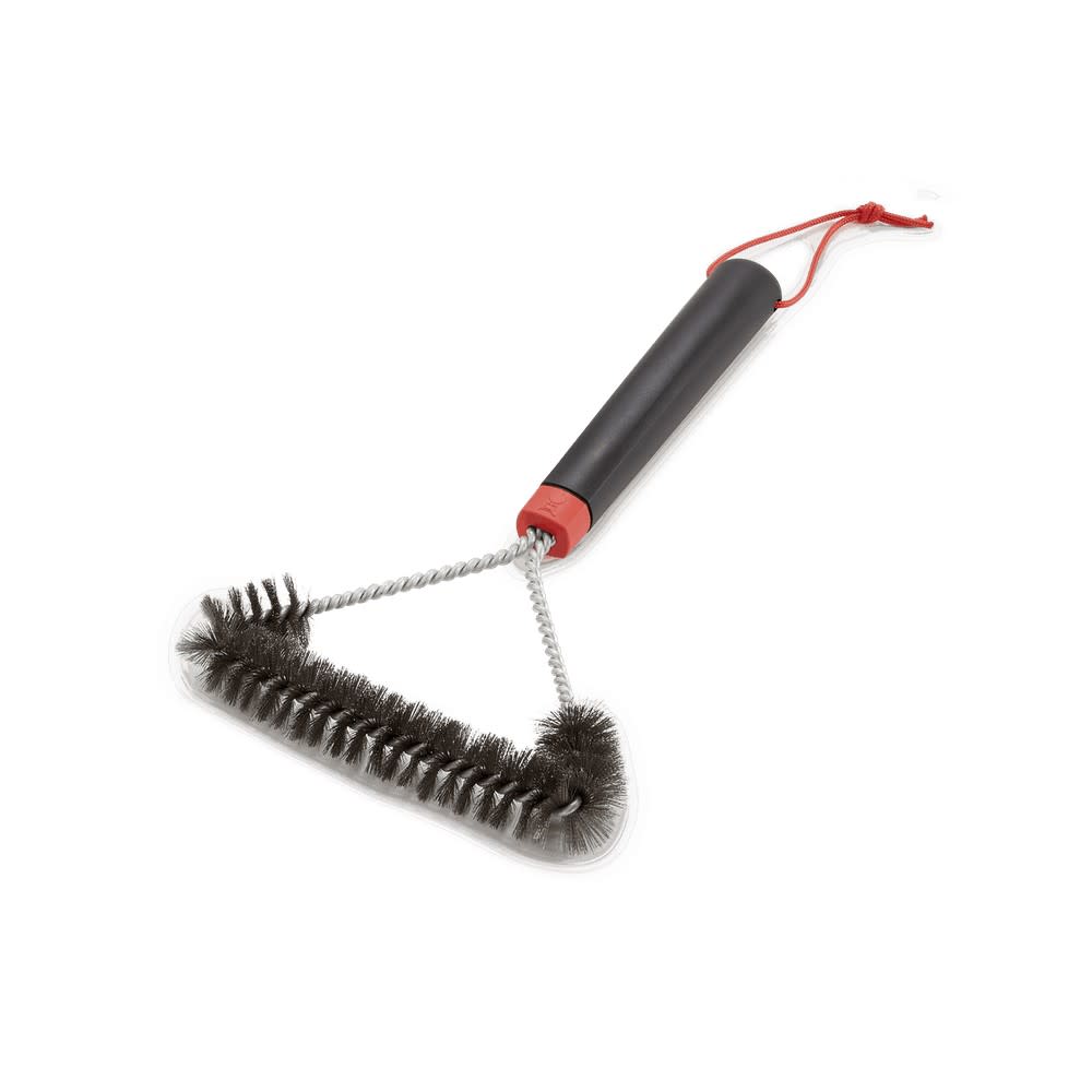 Weber 12″ Three-Sided Bristle Grill Brush - Ascmtools