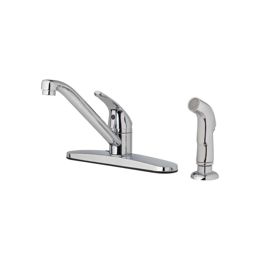 Oakbrook Essentials Kitchen Faucet Polished Chrome One Handle - Ascmtools