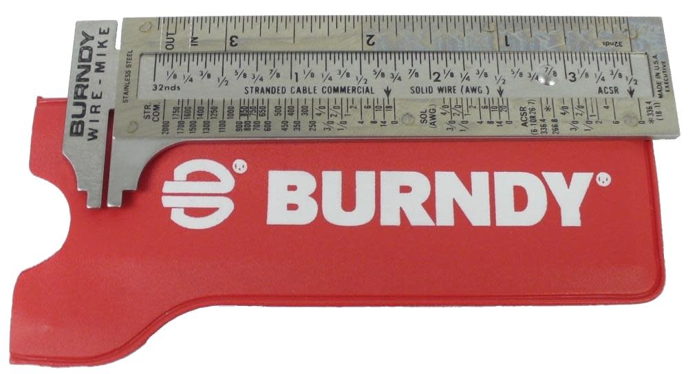 Burndy Stainless Steel Wire Micrometer - Ascmtools