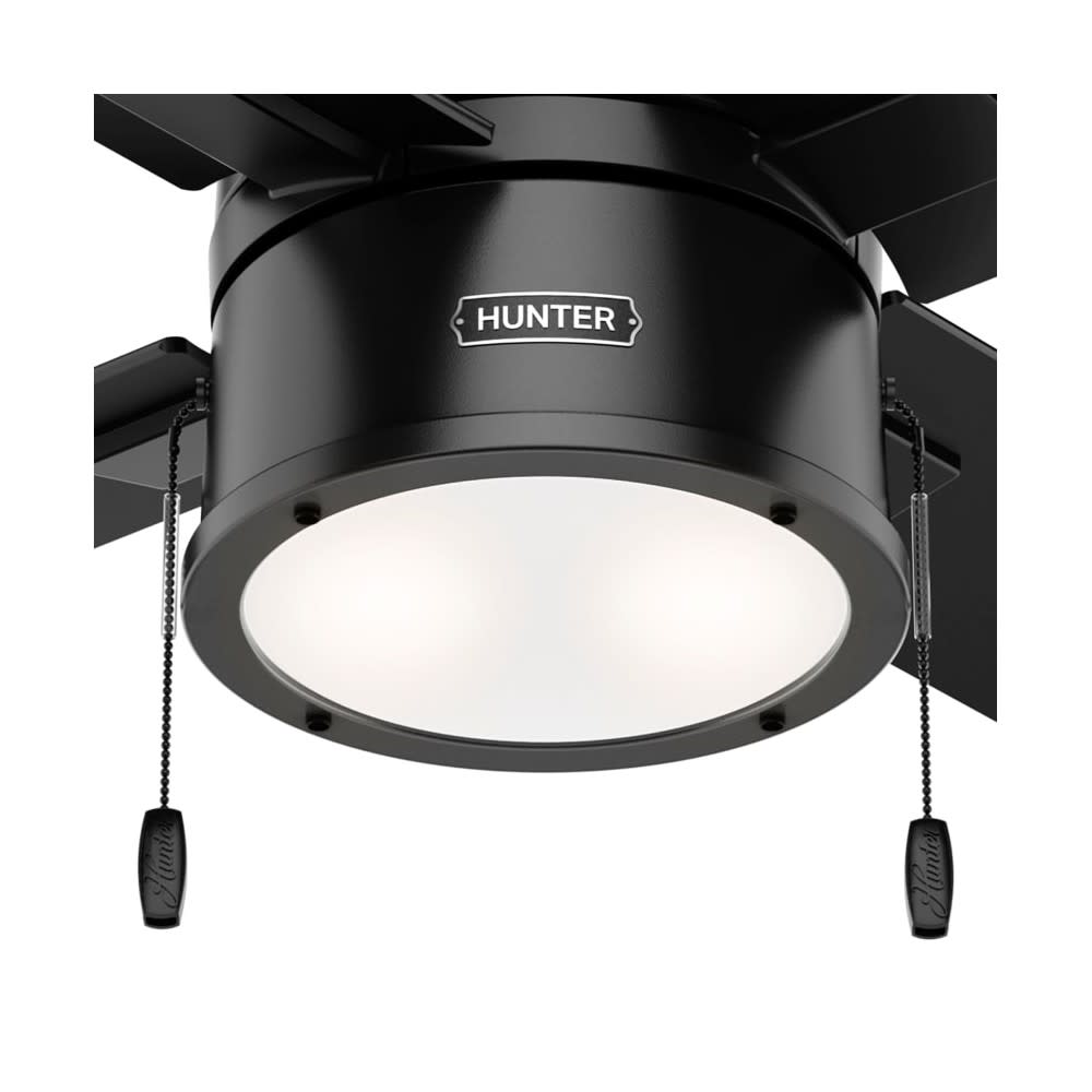 Hunter Fan Beck Ceiling Fan 42″ Matte Black/Greyed Walnut - Ascmtools