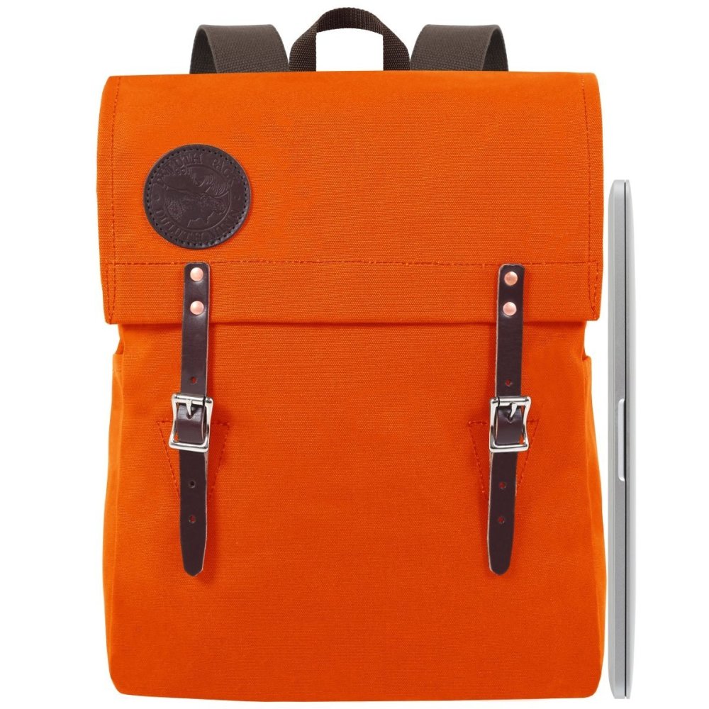 Duluth Pack 20 Liter Capacity Orange Laptop Scoutmaster Pack - Ascmtools