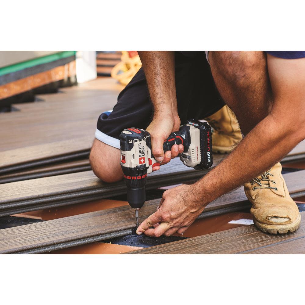 Porter Cable 20V MAX Brushless Lithium-Ion Cordless Drill (PCC608LB) Kit - Ascmtools