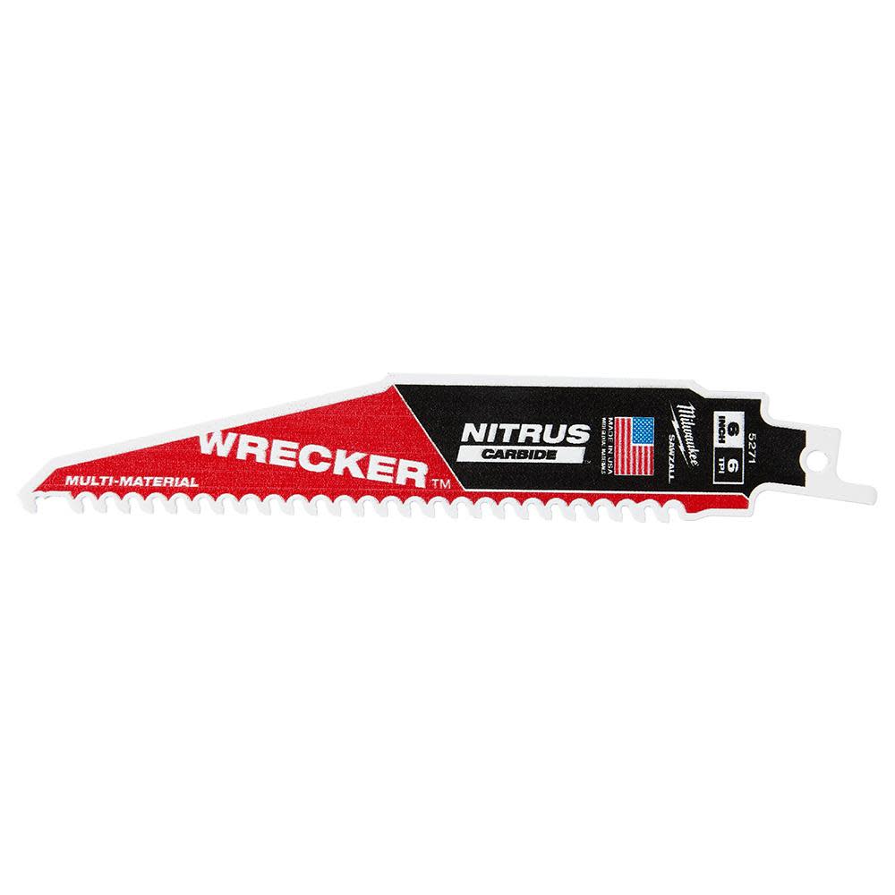 Milwaukee 6″ WRECKER with NITRUS CARBIDE 5Pk - Ascmtools