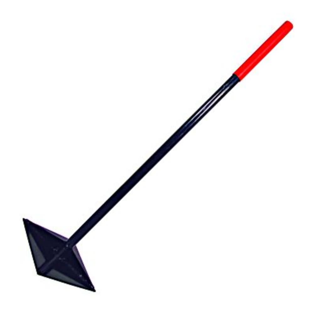 Razorback 10″ x 10″ Steel Tamper with 43″ Cushion Grip Handle - Ascmtools