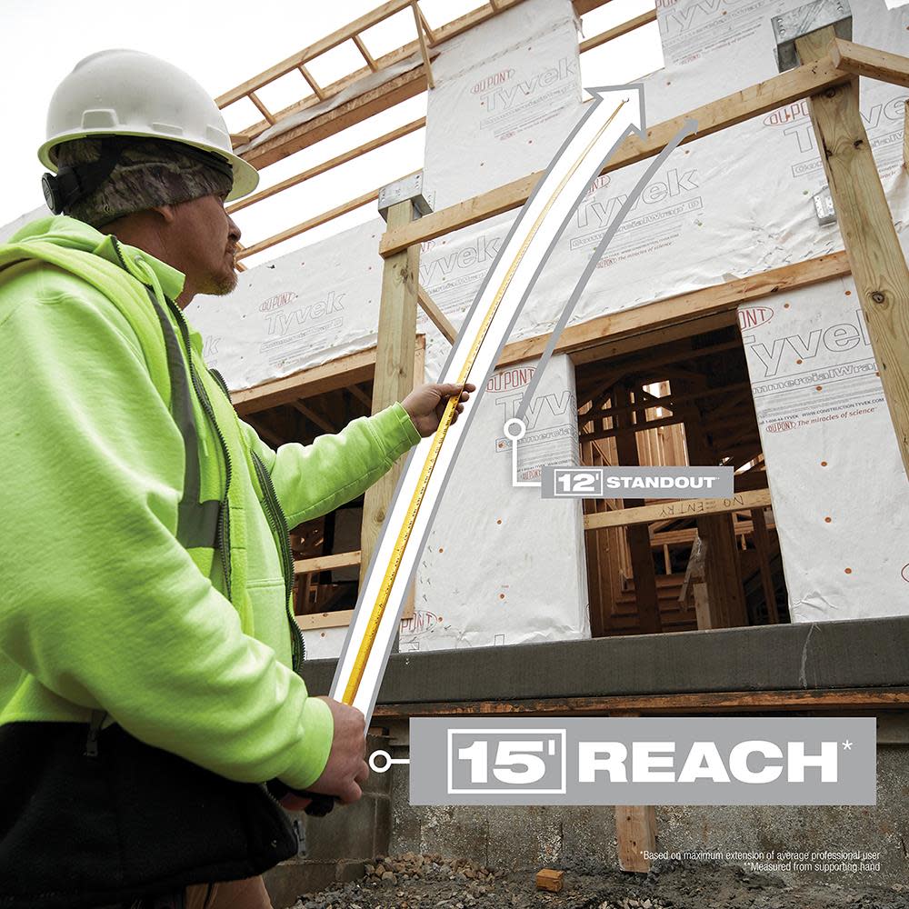 Milwaukee 25Ft Compact Wide Blade Tape Measure - Ascmtools