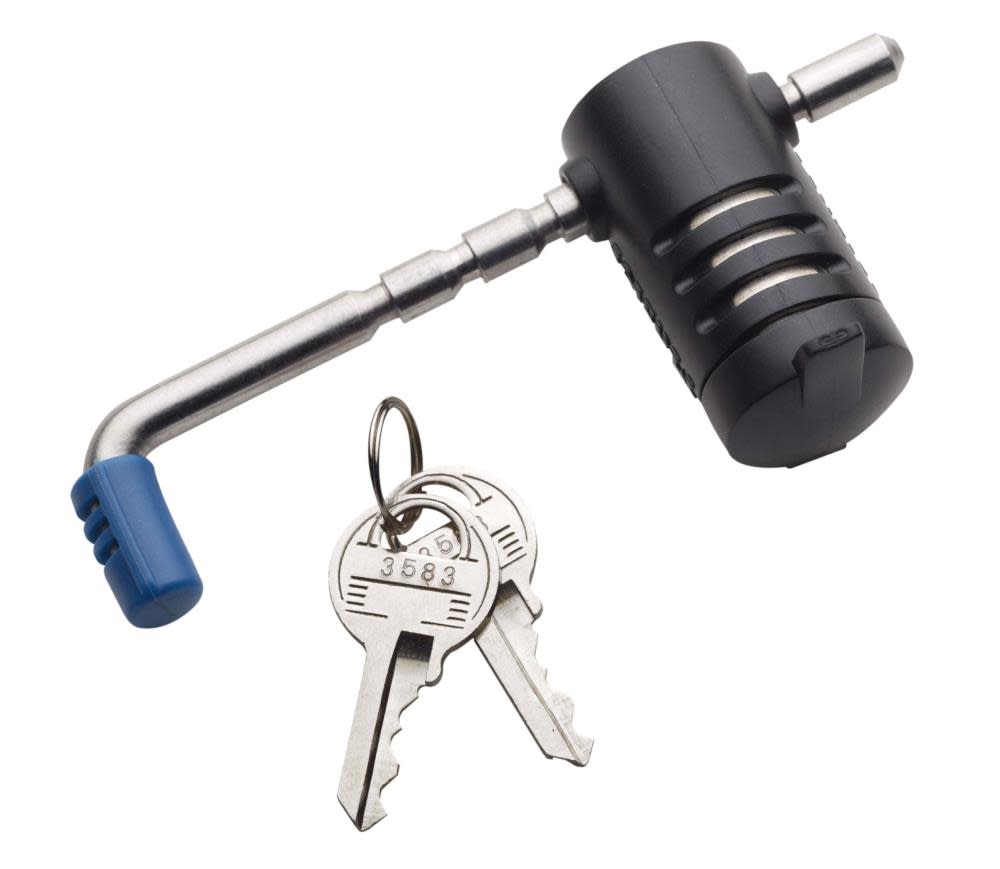 Master Lock 9/16 In. (14mm) to 2-3/4 In. (70mm) Long Adjustable Stainless Steel Trailer Coupler Latch Lock – 2847DAT - Ascmtools