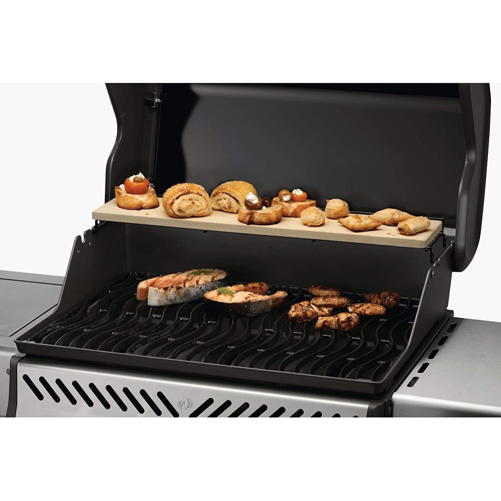Napoleon Warming Rack Baking Stone Fits Rogue 425 and Larger Grill - Ascmtools