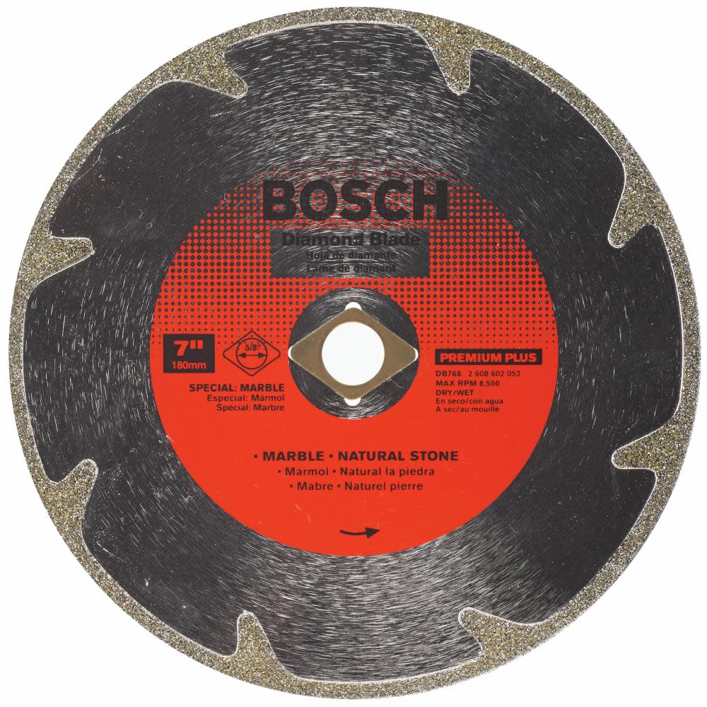Bosch 7″ Premium Plus Continuous Rim Diamond Blade for Clean Cuts - Ascmtools
