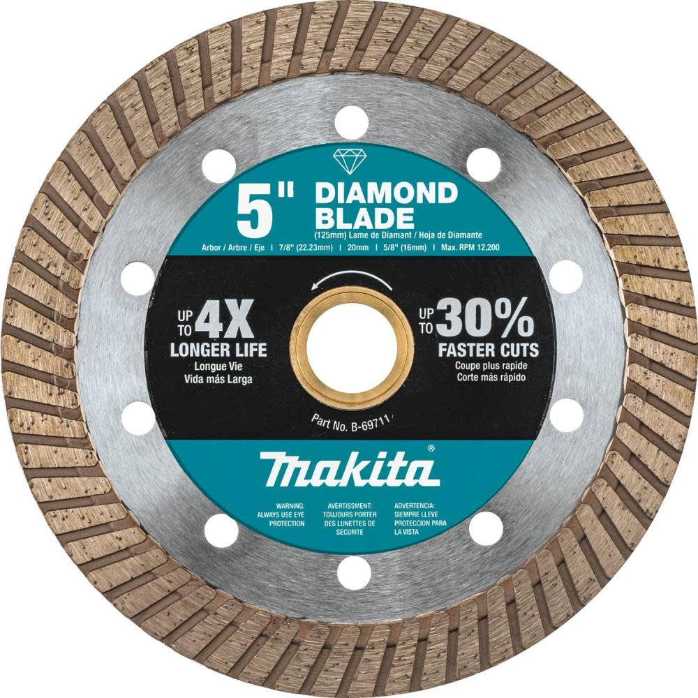 Makita 5″ Diamond Blade Turbo General Purpose - Ascmtools