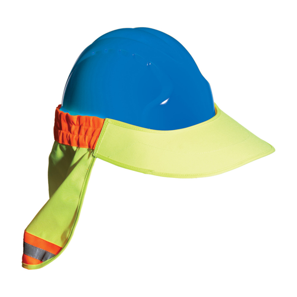 Protective Industrial Products Hard Hat Visor & Neck Shade Hi Vis Yellow EZ Cool - Ascmtools