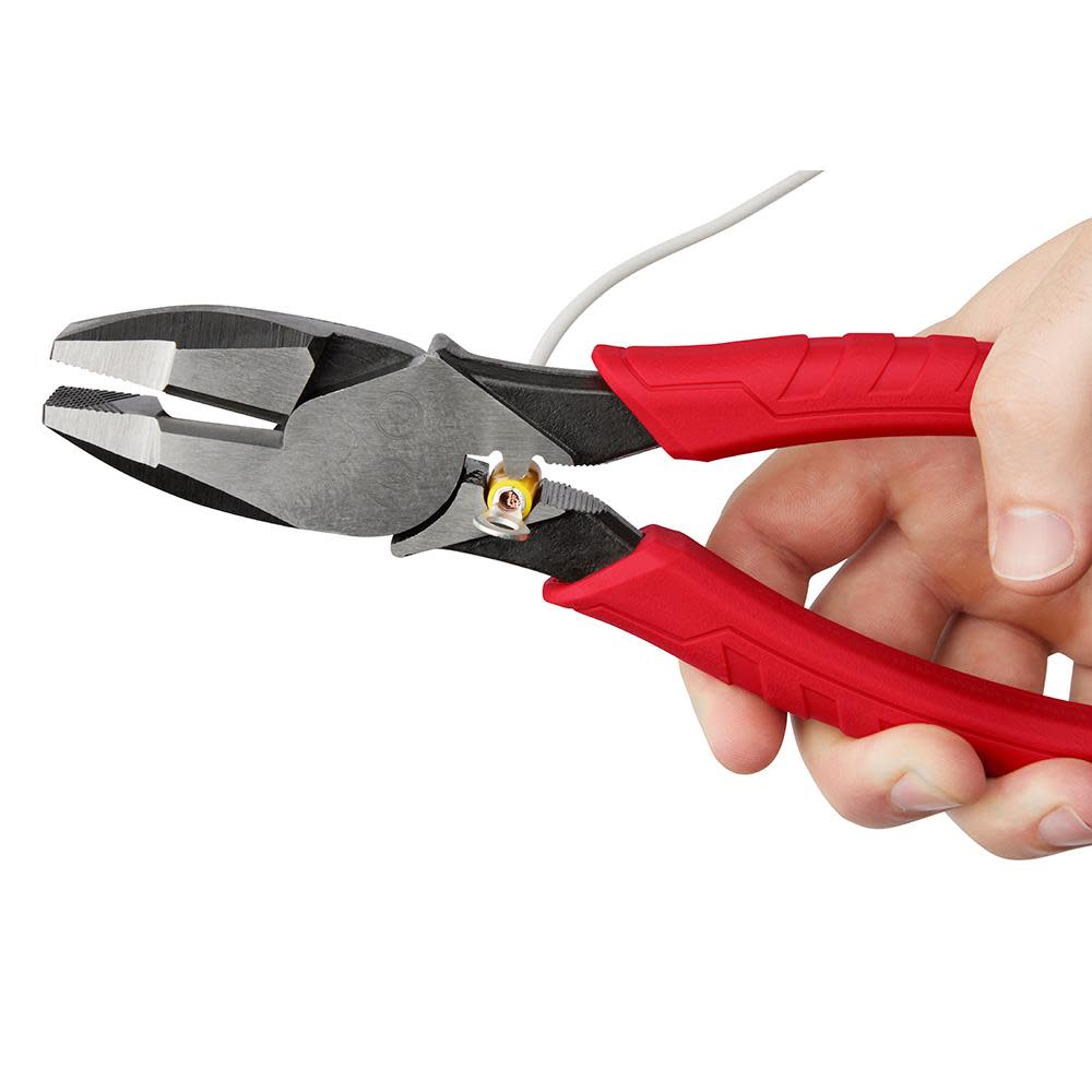 Milwaukee 9 in. High Leverage Lineman’s Pliers with Crimper - Ascmtools