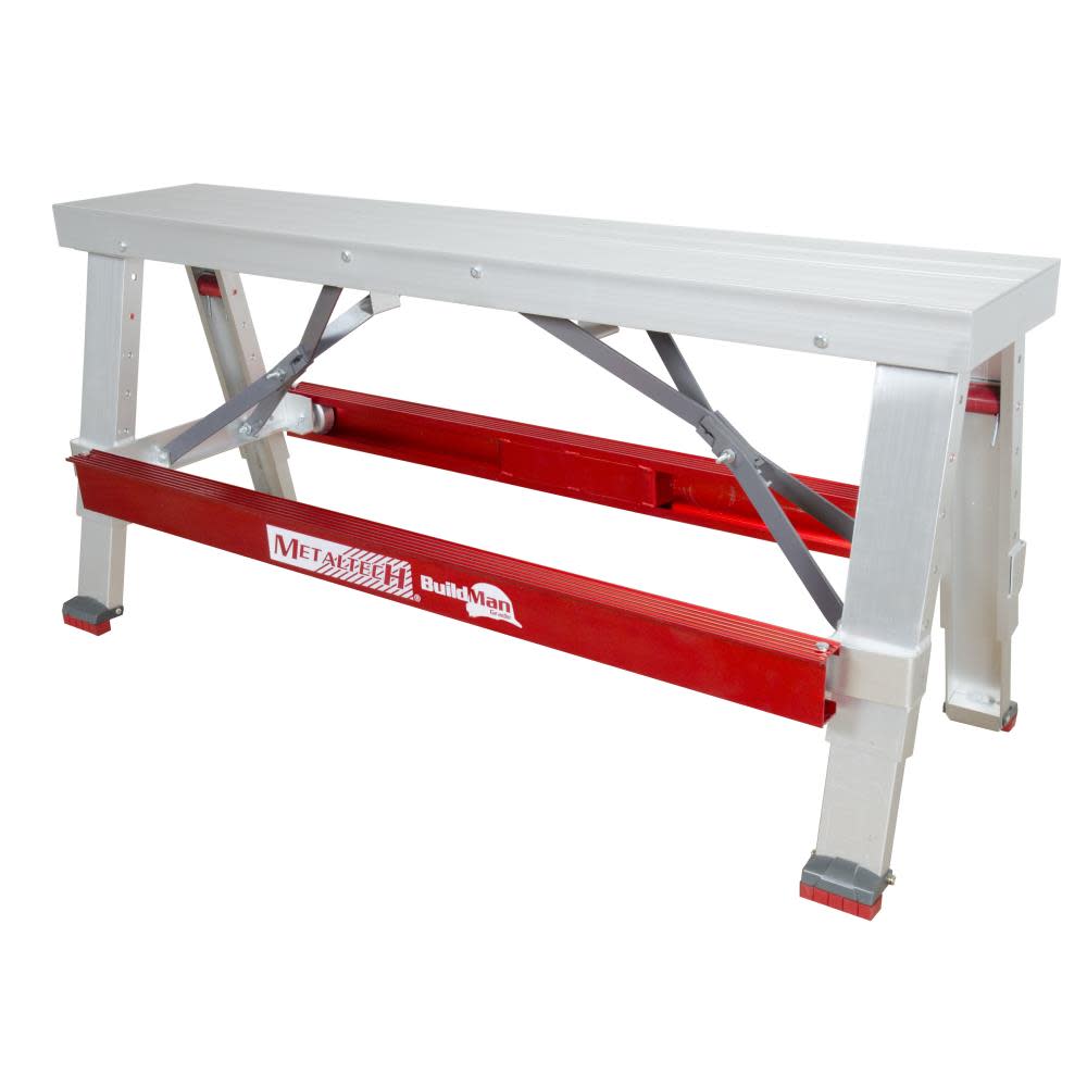 Metaltech Build Man 18-30 in.Drywall Bench - Ascmtools