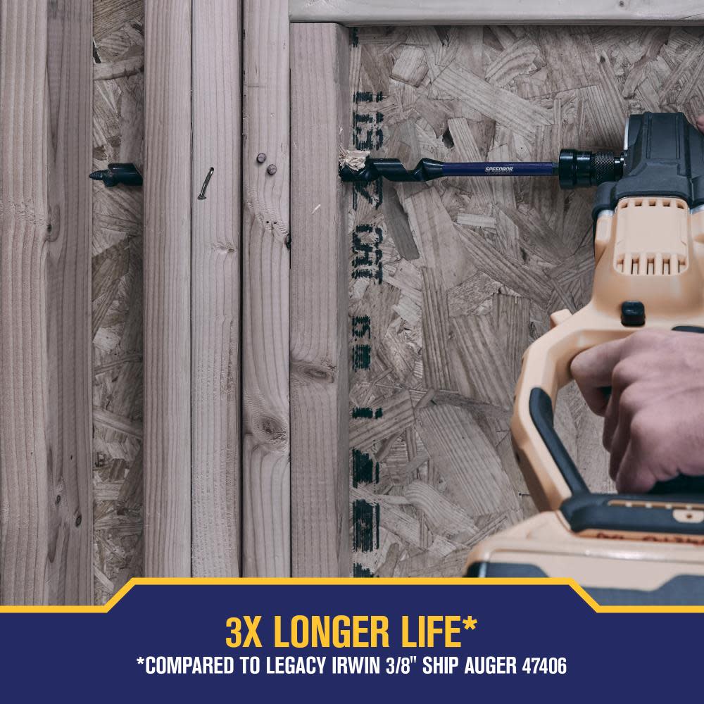 Irwin SPEEDBOR SUPREME Auger Bit 3/8″ X 18″ - Ascmtools