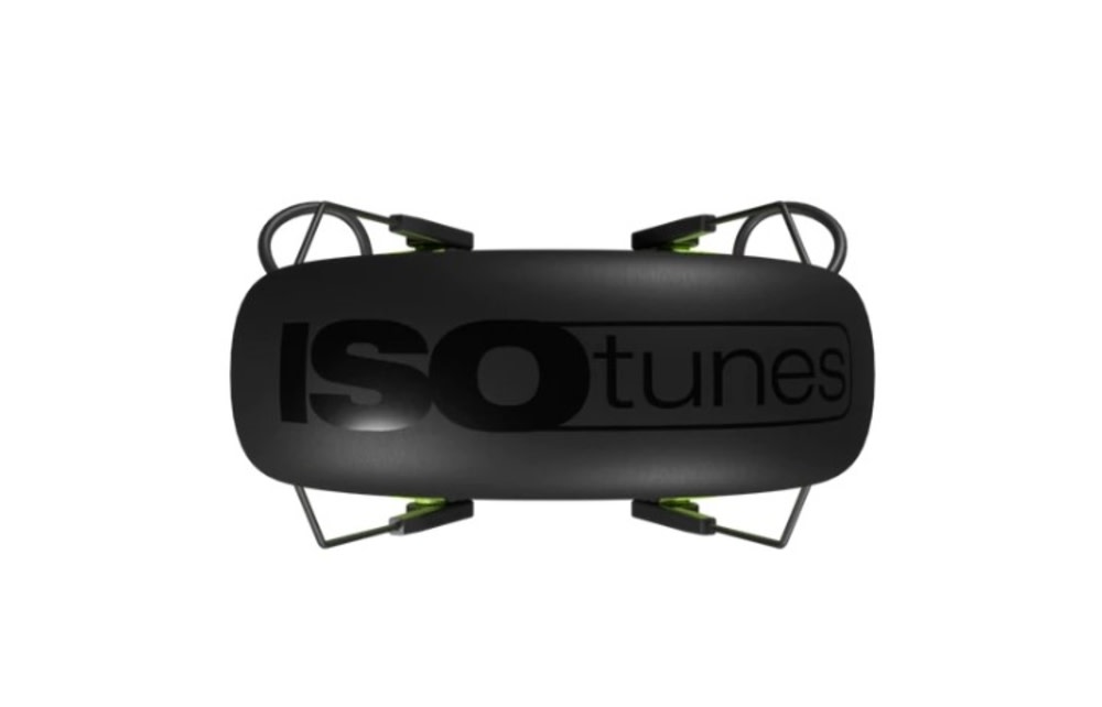 ISOtunes AIR DEFENDER Earmuff Bluetooth Black/Safety Green - Ascmtools