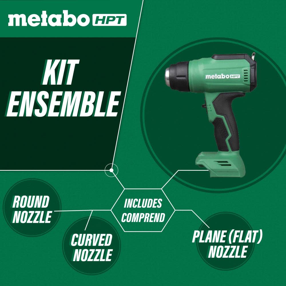 Metabo HPT 18V Compact Heat Gun Bare Tool - Ascmtools