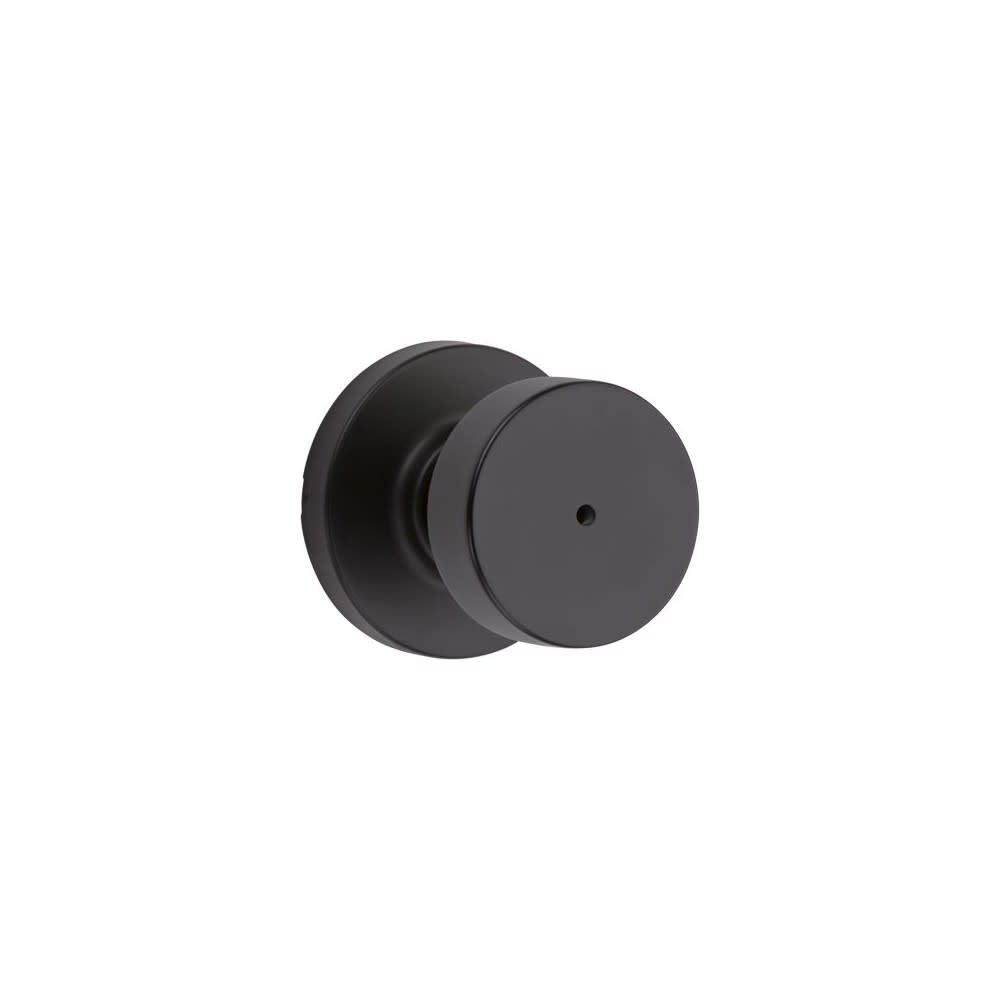Kwikset Pismo Privacy Door Knob Matte Black Interior Bed & Bath - Ascmtools